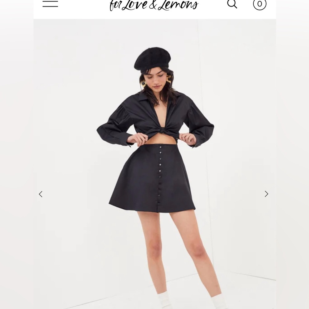 NWT🆕#147- For Love & Lemons, Jocelyn Mini Cutout Dress, Size Large